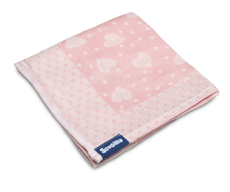 BAMBUSWINDEL 65X75 ROSA HERZEN