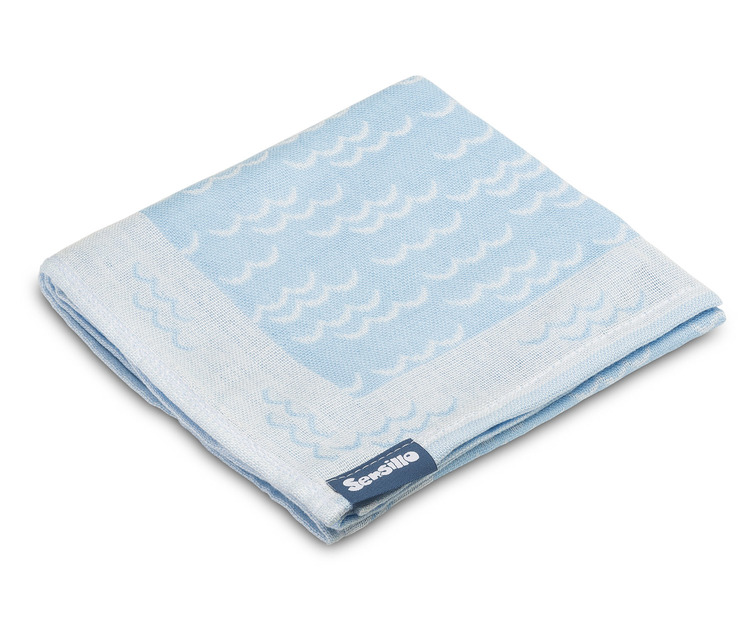 BAMBUSWINDEL 65X75 BLAU WELLEN