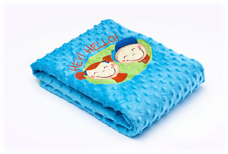 23146 SUPERPLUSH BLUE KOCYK 2-STR HEYHELLO 75x100