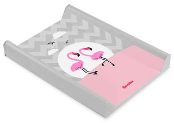 KEILWICKELAUFLAGE 70 CM LOVELY FRIENDS – FLAMINGOS GRAU